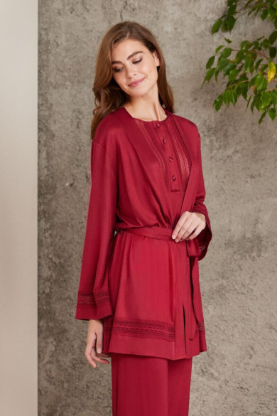 Pierre Cardin Dantelli Penye Lohusa Pijama Takımı 2800 | Doğum Sonrası Şıklık