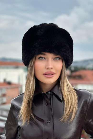 Kadın Kışlık Uşanka Rus/Slav tarzı Kalpak Şapka