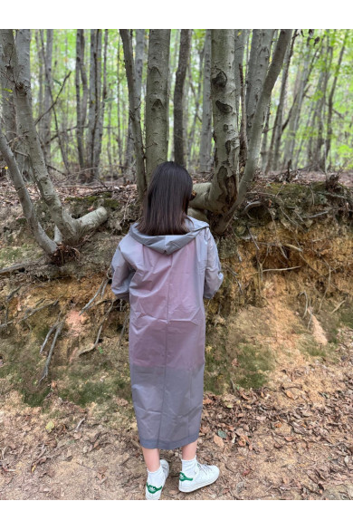 Unisex Eva Kumaş Günlük Yağmurluk